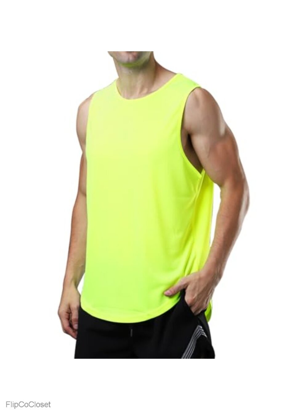 Men's Workout Tank Top Mesh Sleeveless Gym Muscle Shirt Quick Dry Bodybuilding